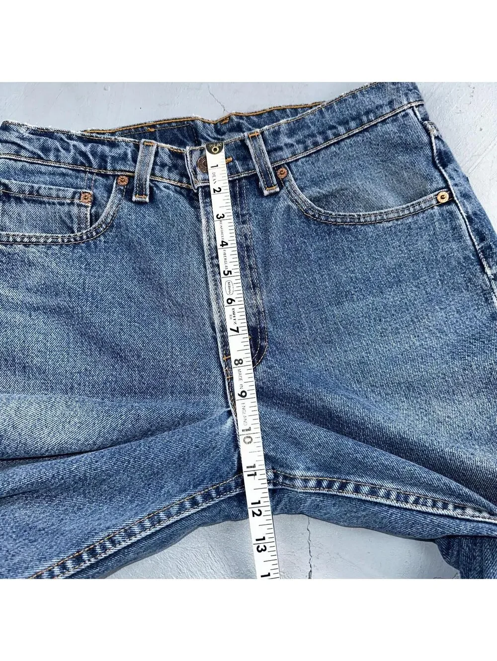 Levis 550 Vintage 90s USA Red Tab Relaxed USA Blue Med Wash Jeans 32x32 Ac 31x30